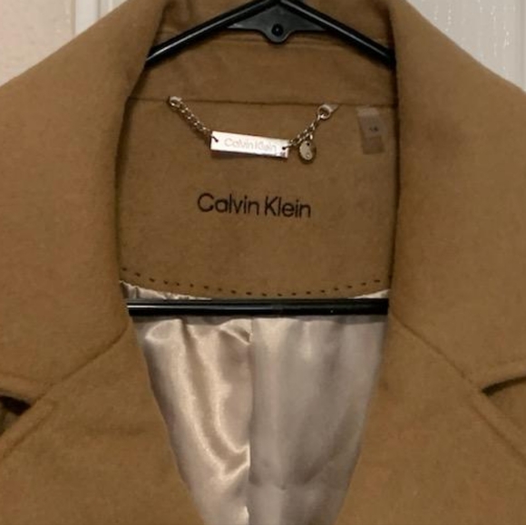 Calvin Klein Womens Classic Cashmere Wool Blend Coat - Picture 9 of 10